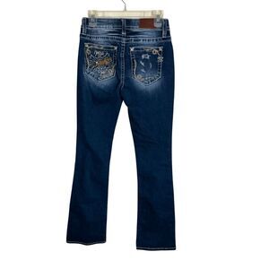 Miss Me Embroidered Horse Embellished Midrise Bootcut Jeans Size 26